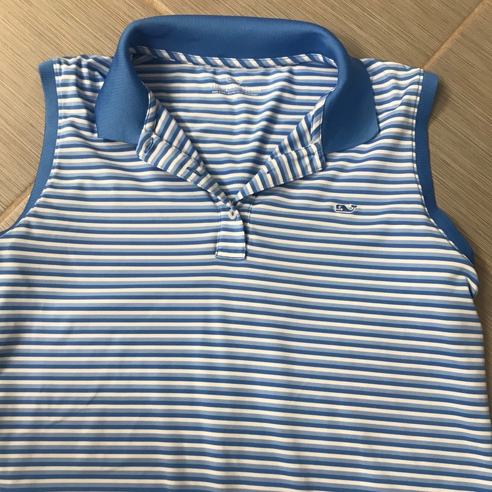 vineyard vines sleeveless golf polo
